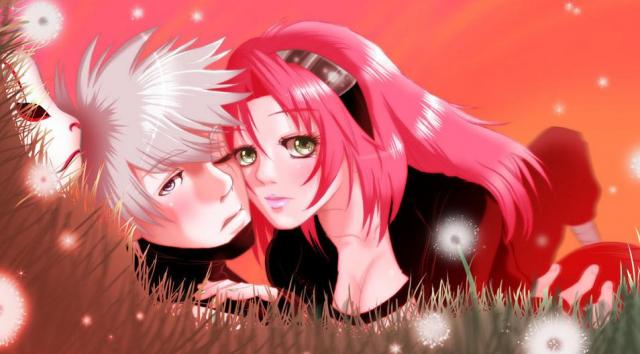 Sakura-chan and her handsome Kakashi-kun